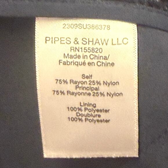 Veronica Beard Lebone Velvet Wide Leg Pants in Navy Size 12 - Picture 13 of 16